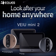 Eques Veiu Mini 2 Smart Doorbell & Door Viewer Rechargeable WiFi Security Camera Door Bell (Night Vi