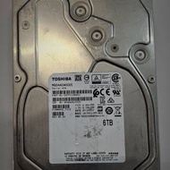 已使用 二手 硬碟 3.5" TOSHIBA 6TB HDD HD HARDDISK SATA 6TB 6Gb/s