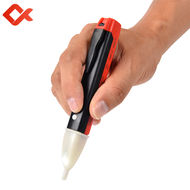Qhtitec ปากกาไฟฟ้าแบบไม่สัมผัส90-1000V AC 50-500Hz เครื่องตรวจจับแรงดันไฟฟ้าปากกาทดสอบแท่งดินสอไฟเลี้ยวแอลอีดีเรืองแสง