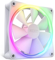 NZXT F120 RGB Fans - RF-R12SF-W1 - Advanced RGB Lighting Customization - Whisper Quiet Cooling - Single (RGB Fan &amp; Controller REQUIRED &amp; NOT INCLUDED) - 120mm Fan - White, Matte White