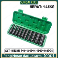 MATA Mq Extension Impact Socket Eyes 10 pcs 1/2 Inch - Impact Socket 8mm - 24mm