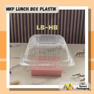 [ISI 25 PCS] MKP Lunch Box Plastik PP LB-HB LB-01 LB-03 / Kotak Makan Snack Mika Bening / Wadah Maka
