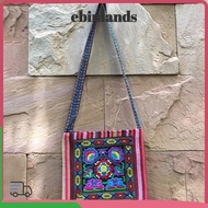 LUCKY-EBINLANDS Women Shoulder Bag, Vintage Hmong Tribal Ethnic Message Bag,  Fashion Tassels Embroi
