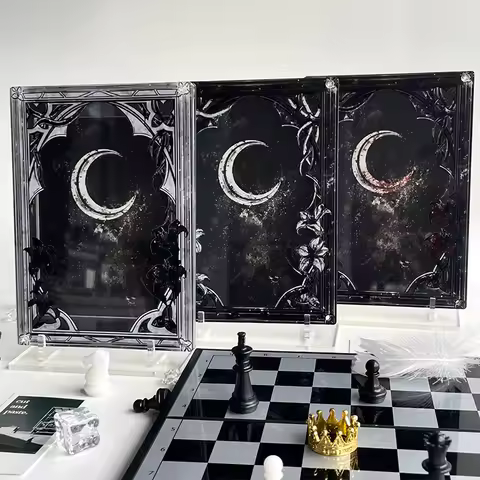 Moon Shadow Series Acrylic Photo Frame Kpop Photo Card Holder Secret Window INS Style Anime Card Sle