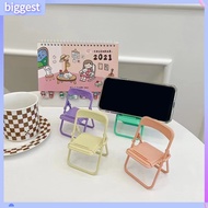 BGT_Mobile Phone Holder Universal Foldable Portable Cute Chair Desktop Cell Phone Lazy Bracket for Watching TV
