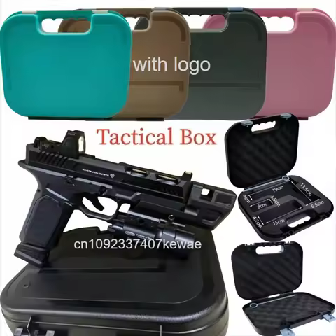 ABS Tactical Hunting G17 G18 G19 G43X1911 Waterproof Suitcase for Gloc Storage Box Handgun Bag Porta