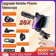 28X HD Mobile Phone Camera Lens Telescope Zoom Macro Lens for iPhone Samsung Smartphone Fish Eye for