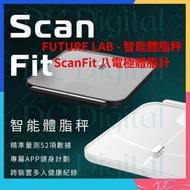 🌟全新行貨🌟FUTURE LAB - 智能體脂秤 ScanFit (2色) 八電極體脂計 鋼化玻璃 Type C 充電 健身體重磅 智能體脂磅 AI脂肪磅 肌肉量磅 瘦身磅 新陳代謝磅 智能健康監測儀