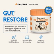 FurryWell Gut Restore Powder for Dogs | Restore immunity, gut balance, skin & digestive health(150g)