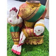 Copper navarathiri golu Kalasam Bommai – 7 Inch with Saree | Poojai Amman Doll for Varamahalakshmi F