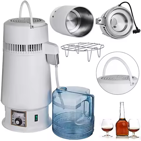 VEVOR Stainless Steel Water Distiller 746W Water Distillation Kit 1 Gallon/4.3 L Water Distiller Hom
