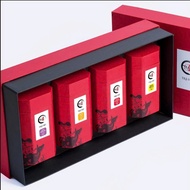 High-quality Vietnamese Tea Gift Box with Four Quarters Artistic Ribbed Paper - Luxurious Gift for t