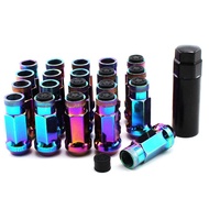 M12 20 Cái/bộ 1.5 Vít Lục Giác Đai Ốc Bánh Xe Bánh Xe Đổi Chiều Dài Các Loại Hạt Nón Acorn Ren Côn C