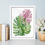 Monstera Leaves Green Plant Art Decor Poster