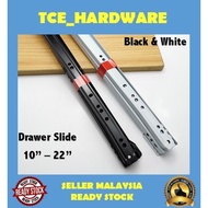 808 Drawer Slide 10" - 22" drawer Runner white