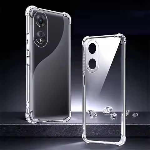 Clear Transparent Silicon Case For Oppo A58 A78 4G Case Oppo A58 A78 A58X A1X 5G Shockproof Soft Tpu