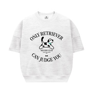 Áo sweater boxy tay ngắn in hình trendy chuẩn form BST Miucho cổ tròn chất vải nỉ 2 da cao cấp dày d