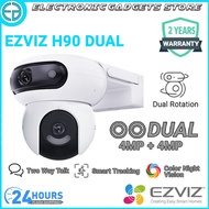 Ezviz H90 Dual Lens (4MP + 4MP) Pan/Tilt Color Night Vision WiFi Two Way Talk Outdoor Dual Rotation 