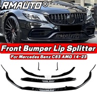 C63กันชนหน้าแบบ5ชิ้น/เซ็ตชุดบอดี้สปอยเลอร์กันชน1สไตล์สำหรับ Mercedes Benz C63 AMG 2014-2023อุปกรณ์เส