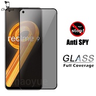 ฟิล์มกระจก เต็มจอ สำหรับ กันมองกันเสือก 9H รุ่น Realme 14 14T 14x 1312 12+ 11 10 9 8 7 6 5 9i 8i 7i