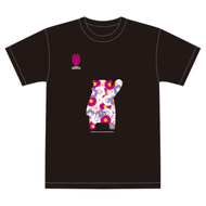 Saishunkan Badminton Flower Silhouette T -s卹Kumamon Ver。