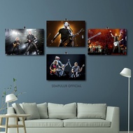 POSTER KAMAR BAND METALLICA 20X30 / SEMPULUR OFFICIAL/ HIASAN KAMAR PERSONIL BAND METALLICA / DEKORA