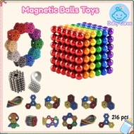 216 Pcs Magnetic Balls Toys Puzzle Toys Magnetic Toys 5mm Decompression Games Toys for Children