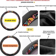 Superior Quality Promo Suede Grafity steering wheel cover / Car steering wheel cover / Suede & Carbo