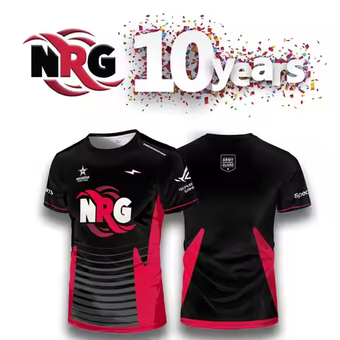 NRG 10 Year Legacy Jersey Fans Customizable Men's And Women's VCT Team Jerseys Valorant Esports Shor