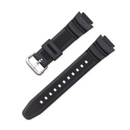 Rubber Watch Strap for Casio AQ-S810W/S800W AE-1000W SGW-400H/300H/500H W-735H Silicone Metal Buckle Wrist Band Bracelet