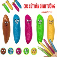 [SEAS COLOR] WALL SHIT Rubber Chicken Shooting Entertainment Stress Relief, Wall Stick Chicken Enter