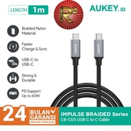 Aukey CB CD5 Cable USB C To C Original Garansi Resmi Aukey