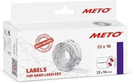 Meto Price Gun Labels – Form "A consommer jusqu'au" (22 x 16 mm, 2 Lines, 6,000 Price Labels, White,