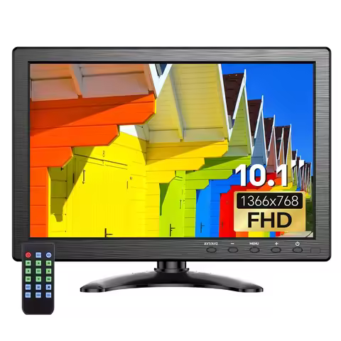 Eyoyo EM101AD 10-inch Security Monitor 1366x768 HD Resolution LCD Screen Desktop Monitor Supports Wa