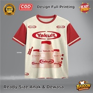 Yakult Health Drink Fullprint T-Shirt Original - Viral, Cute, Cool, and Viral Yakult Drink AOP Shirt