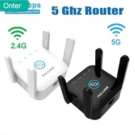 🍃READY STOCK🍃5Ghz WiFi Repeater WiFi Extender Wireless WiFi Booster Wi Fi Amplifier 2.4G 5G 1200Mbps Long Range Wi-Fi Signal Repiter