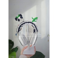 Headphone cover Unique panda crochet headphone cover headphone decoration for airpod samsung sony pi