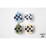 Checkerboard Airpod bag/Case Yarn marchtojune