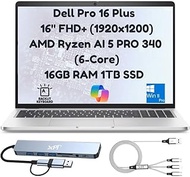 Dell Pro 16 Plus PB16255 Business Laptop 2026 (Replace Latitude 5550), 16" FHD+, AMD Ryzen AI 5 PRO 