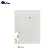 e-file (อี-ไฟล์) แฟ้มโฮลเดอร์ 20 ซอง ปกใส Made In Thailand (MIT) รหัส 730A