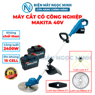 Máy cắt cỏ pin cầm tay KHÔNG CHỔI THAN MAKITA 40V 10 inch máy cắt cỏ cỡ lớn mạnh mẽ bảo hành 12 thán