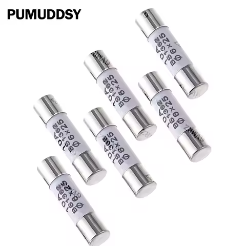 10PCS 6A 7A 8A 25A 10A 6X25MM 30A 0.5A 1A  250V RO57 Fuse BS1362 6*25mm Ceramic Fuse 6*25 Ceramic in
