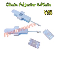 Y15 Y15ZR V1 V2 - Chain Adjuster Bracket & Plate Swing Arm Cover Plate Kaki Am Adjust Ikat Rantai (2