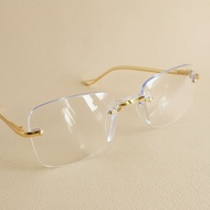 [GB11] Clear Gold Silver Plus Reading Glasses