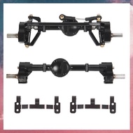 (F B S V)Front and Rear Portal Axle with Metal Link Rod Mount Base for MN D90 MN-90 MN98 MN99S MN45 