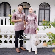 Ekstra Blouse Batik Baju Batik Wanita Lengan Panjang Batik Couple