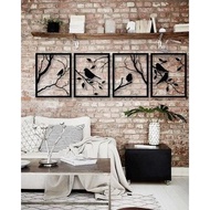 Birds Panel Design File Laser Cutting CNC Router Plasma DXF FG1