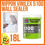 NIPPON PAINT Vinilex 5100 Wall Sealer 18L Paint Interior Exterior Undercoat Paint Cat Dinding Luaran Dalaman Rumah 底漆