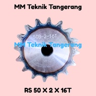 Sprocket RS 50 x 2 x 16 T Gear RS 50-2x16T Double Chain Gear Z 16T 16 T RS50 -2 50Z16 50x2x16T 50-2 