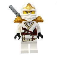 Lego Ninjago Zane ZX Minifigure with Armor and Katana Sword